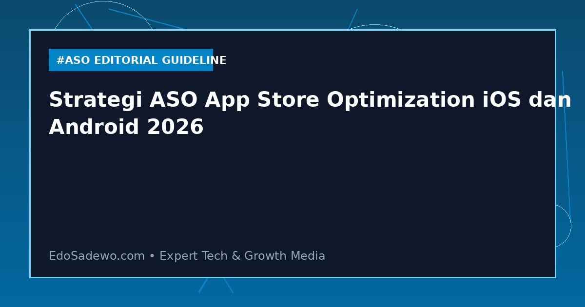 Strategi ASO App Store Optimization iOS dan Android 2026