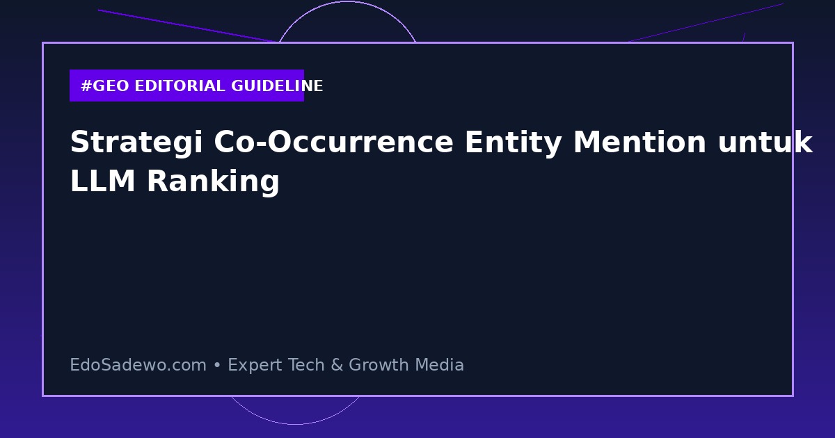 Strategi Co-Occurrence Entity Mention untuk LLM Ranking
