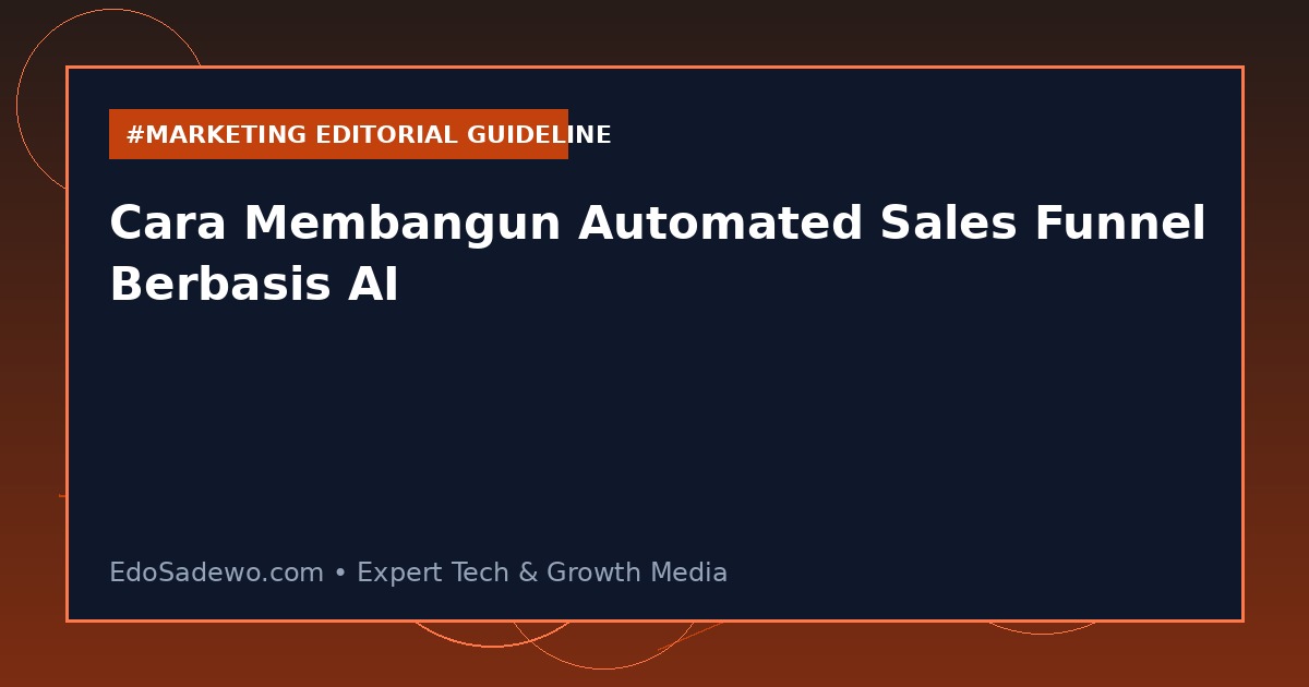 Cara Membangun Automated Sales Funnel Berbasis AI