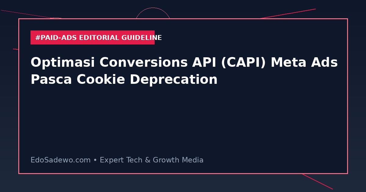 Optimasi Conversions API (CAPI) Meta Ads Pasca Cookie Deprecation