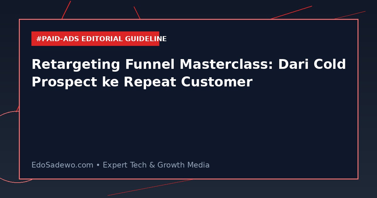 Retargeting Funnel Masterclass: Dari Cold Prospect ke Repeat Customer