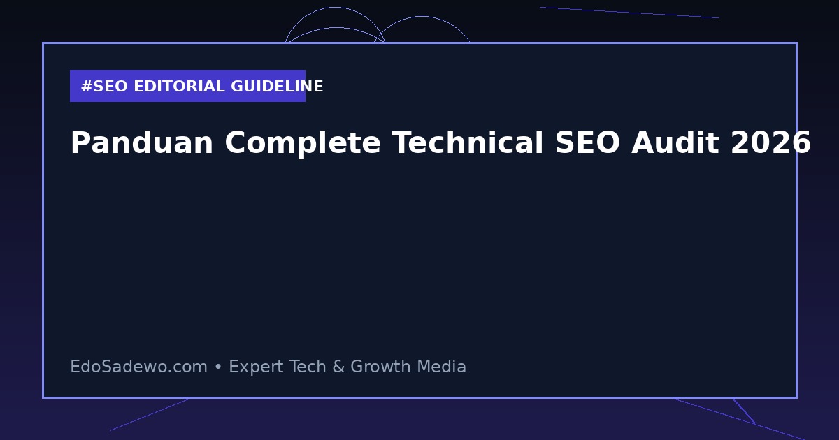 Panduan Complete Technical SEO Audit 2026